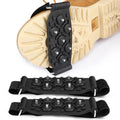 Shoes Ice Cleats 7 Spikes Adjustable Fastener Tape Anti-slip Outdoor Climbing Boots Ice Snow Grips Crampons Gripper