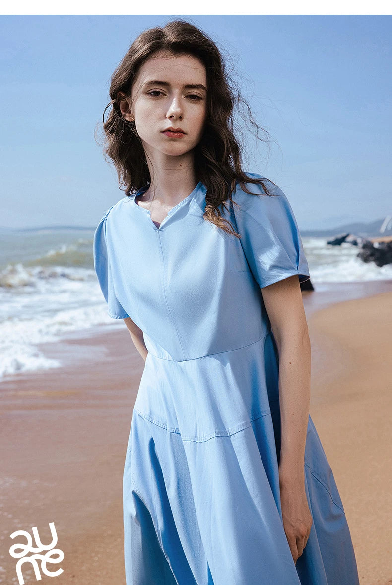 TOYOUTH Women Dress 2025 Summer New Elegant Dress 8529009