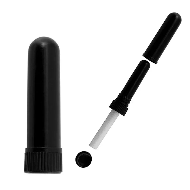 100PCS Blank Nasal Inhaler Empty Aromatherapy Oil Nasal Inhaler Tubes Sticks,Empty Inhaler Stick for Essential Oils