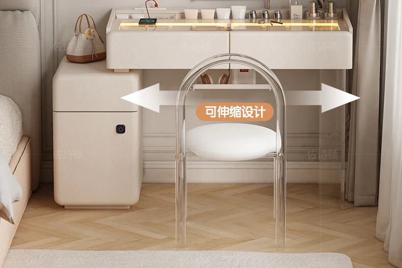 Makeup Dressing Vanity Table Accessories Storage Modern Vanity Table Bedroom Table De Maquillage Avec Miroir Bedroom Furniture
