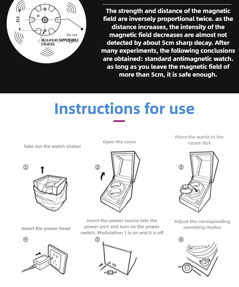 Wooden Watch Winders Silent Automatic Watch Winder Rotating Mechanical Wrist Watches Winder Luxury Watches Storage Boxes
