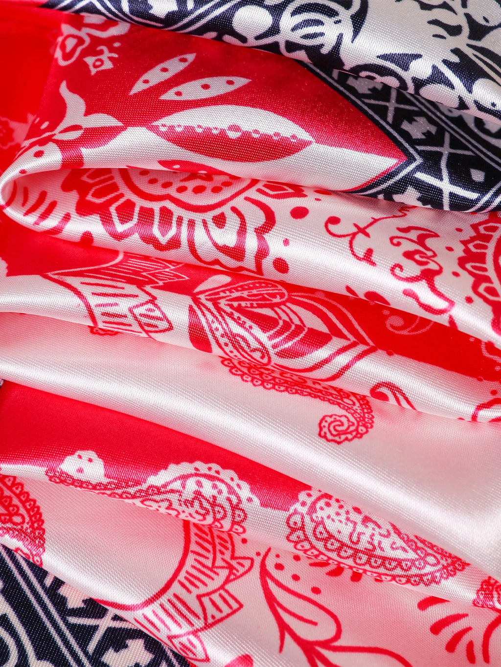 90*90cm Hair Scarf Women Fashion Designer Beautiful Flowers Foulard Soft Satin Shawl Kerchief Square Silk Scarfs Neck Headscarf
