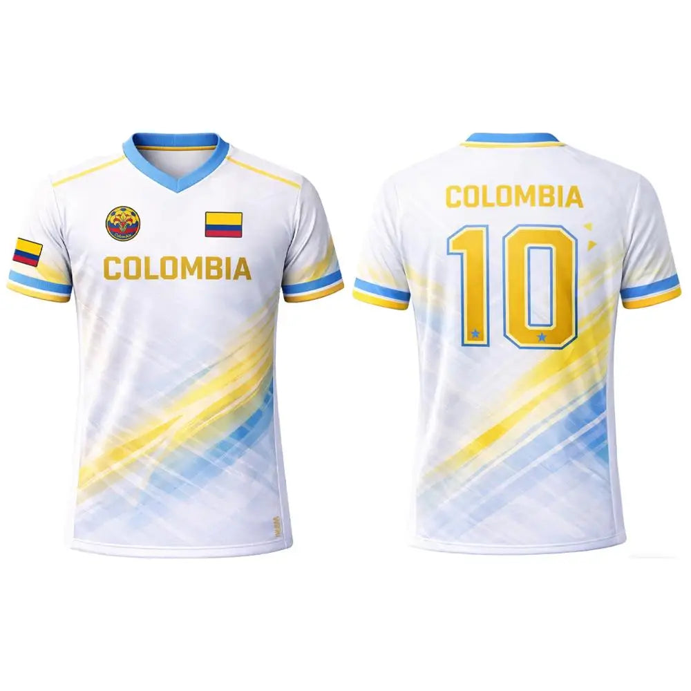 Colombia Flag 3D Printed Jersey Summer Outdoor Sports Breathable Short-sleeved Football Training Top Unisex Casual  Tee Moto