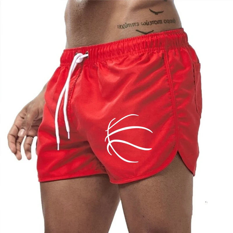 2026 Casual Mens Beach Shorts Print Man Swimwear Summer Daily Elastic Waist Sweatpants Surf Quick Drying Swimming Sports Shorts