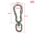 Stainless Steel Swivel Snap Hooks Locking Dog Leash Buckle Quick Release Buckle Carabiner Clips for Dog Walking Camping Backpack
