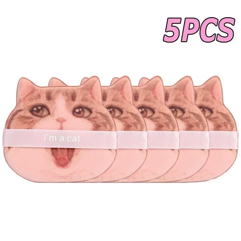 Cute Cat Paw Shaped Makeup Puff, Dual-use for Dry and Wet, Foundation Concealer Sponge, Fine Makeup Tool