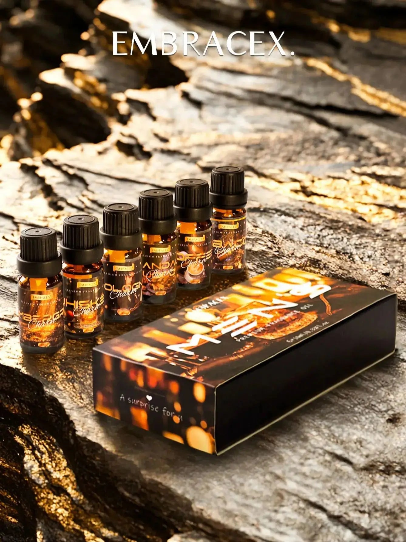 6PC/1PC 10ML Men's Essential Oils Skincare massage oil men's gift Father's Day gift Cologne Tobacco Sandalwood Perfume