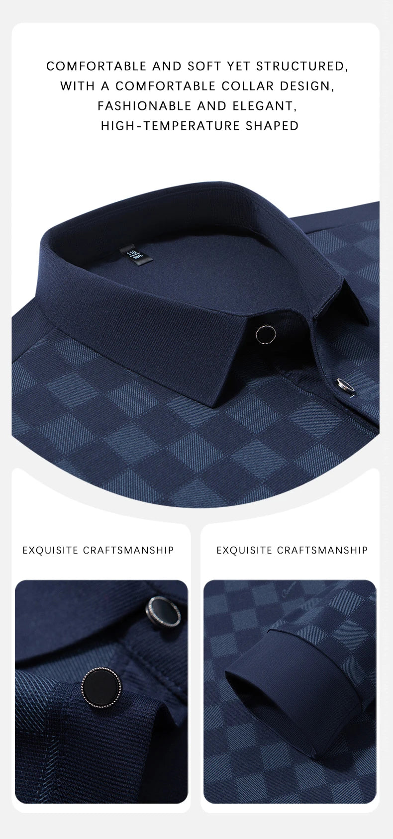 BROWON Polo Shirts for Man Autumn Business Slim Fit Long Sleeve T Shirt Men 2026 New Casual Loose Pullover Plaid Men Tops & Tees