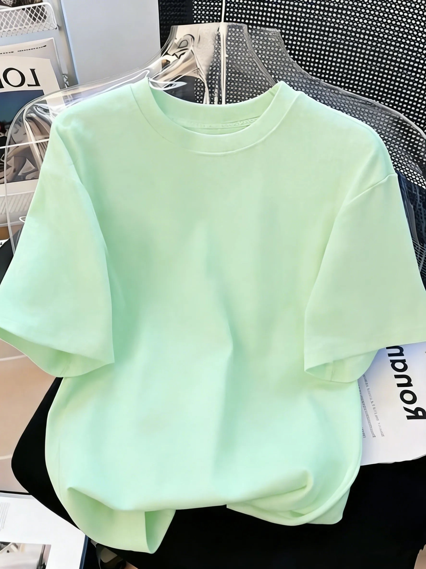 Solid Beach Summer T-Shirt For Man 21 Color S-3XL Cotton Short Sleeve All-Match Basics Street Streetwear Soft Breathable Clothes