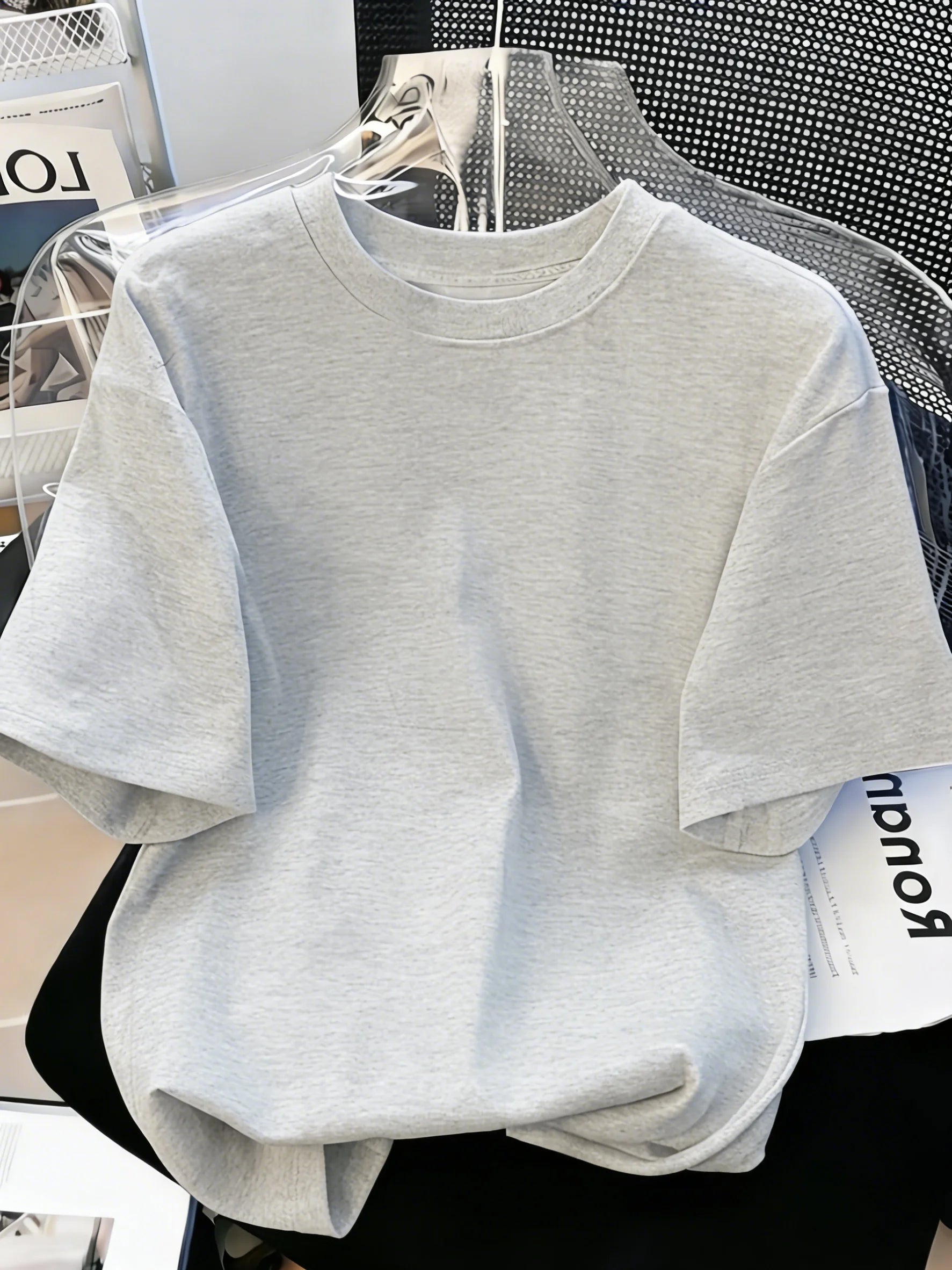 Solid Beach Summer T-Shirt For Man 21 Color S-3XL Cotton Short Sleeve All-Match Basics Street Streetwear Soft Breathable Clothes