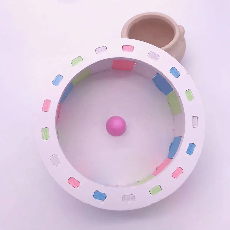 Smooth Hamster Wheel Silent Small Pet Exercise Wheel Plastic Running Toy for Hamster Cage Small Pet Sports Wheel Pet Accessories