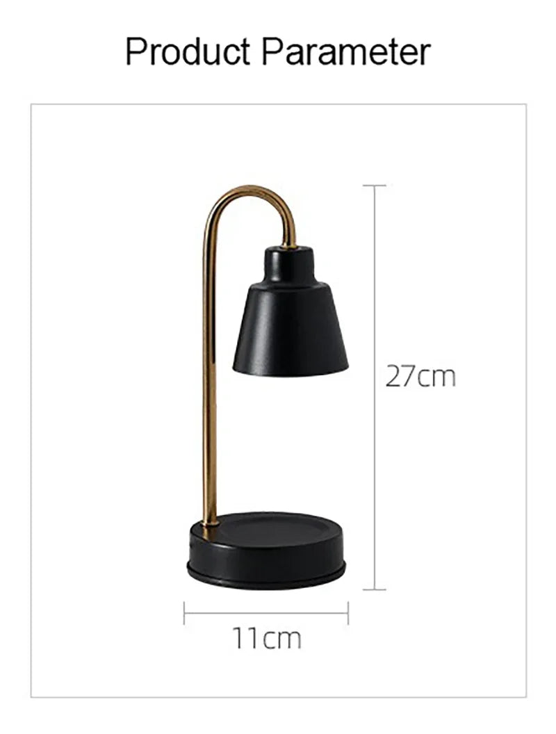 LED Nordic Aromatherapy Wax Melting Lamp EU/UK Adjustable Interior Furniture Home Bedroom Desk Decor Scented Candle Table Lamp