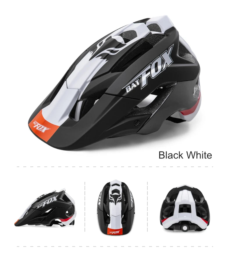 BATFOX 2025 New Mountain Bike Helmet Summer Colorful Cycling Helmet for Adults Youth Men and Women Speed Racing Bicycle Helmets