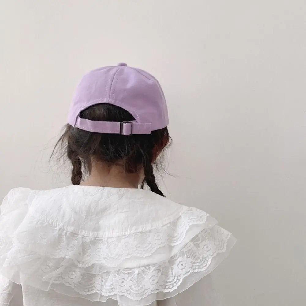 Children's Hats Spring Autumn Boys Girls Duckbill Hats Casual Baby Caps Fashion Cute MOM+DAD=ME Embroidery Sun Hats