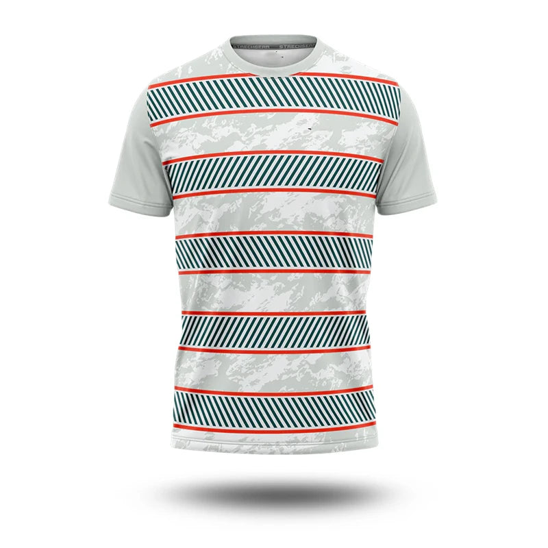 France Flag T-shirt For Men Simple Stripe 3D Print Short Sleeve T Shirts Football Jersey Comfortable Breathable Sport T Top