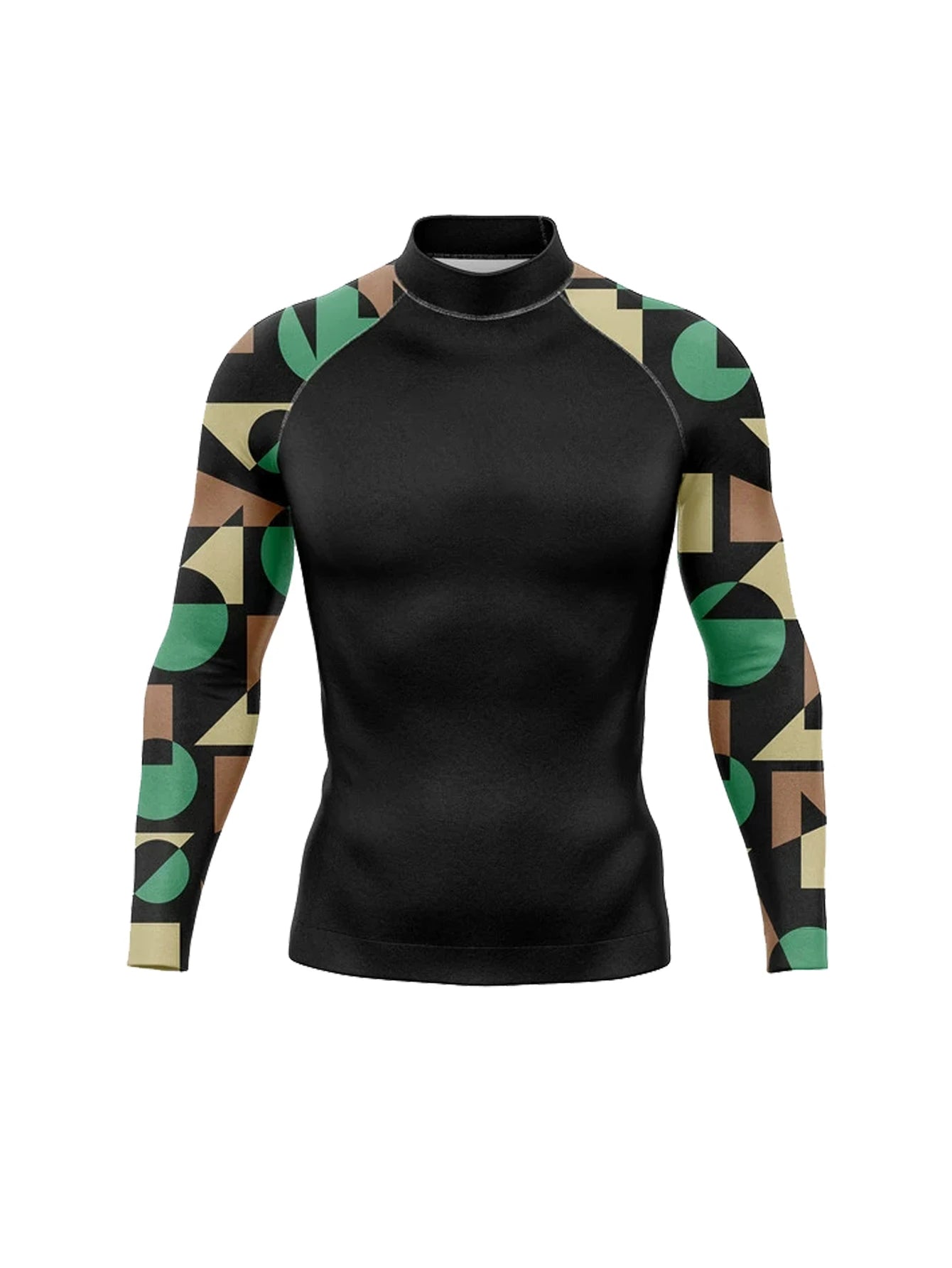 Men Surf Sunscreen Diving Suit Rash Protection t-Shirt Swimsuit Tight Long-Sleeved Swimming Floating UV Protection Diving Suit