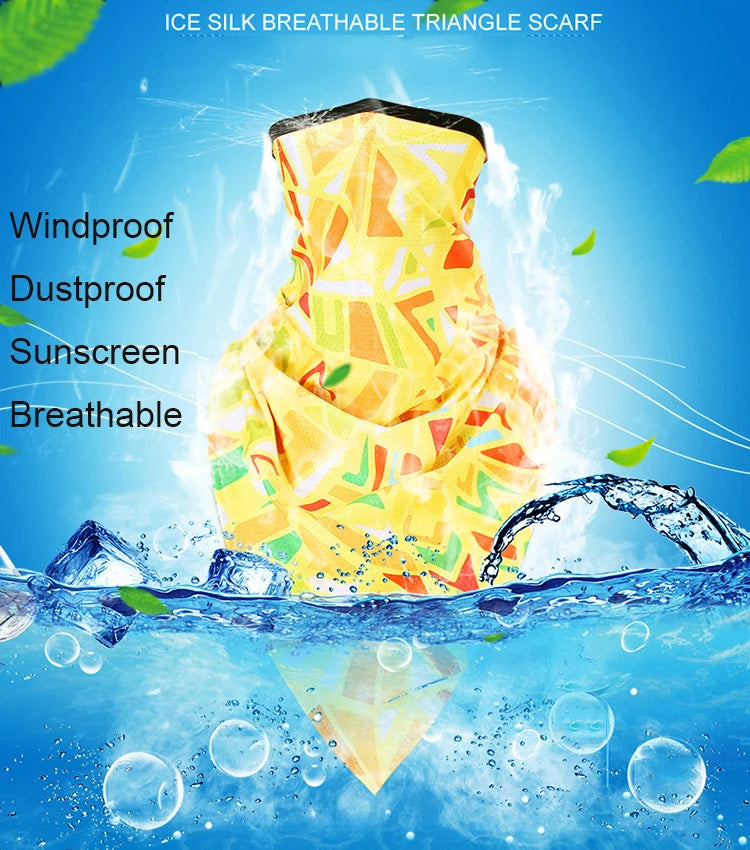 Sports Scarf for Cycling, Cooling Face Mask, Windproof Neck Gaiter, UV Protection Scarf for Beach, Fashion Bandana for Men Women