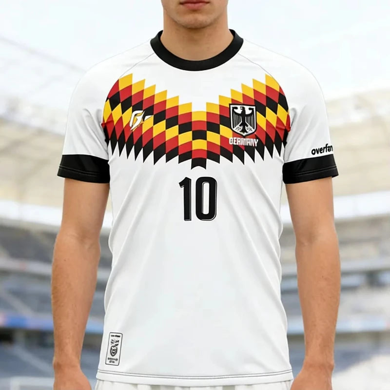 Germany Soccer Jersey Fans Sport Men Short Sleeve Children Adults Parent Child Kid Quick Dry Tshirt Women T Shirt Tee