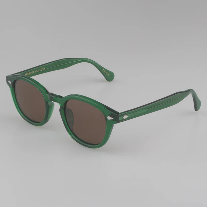 Johnny Depp Sunglasses Man Polarized Sun Glasses Luxury Brand Vintage Acetate Frame Blue Night Vision Goggles Woman