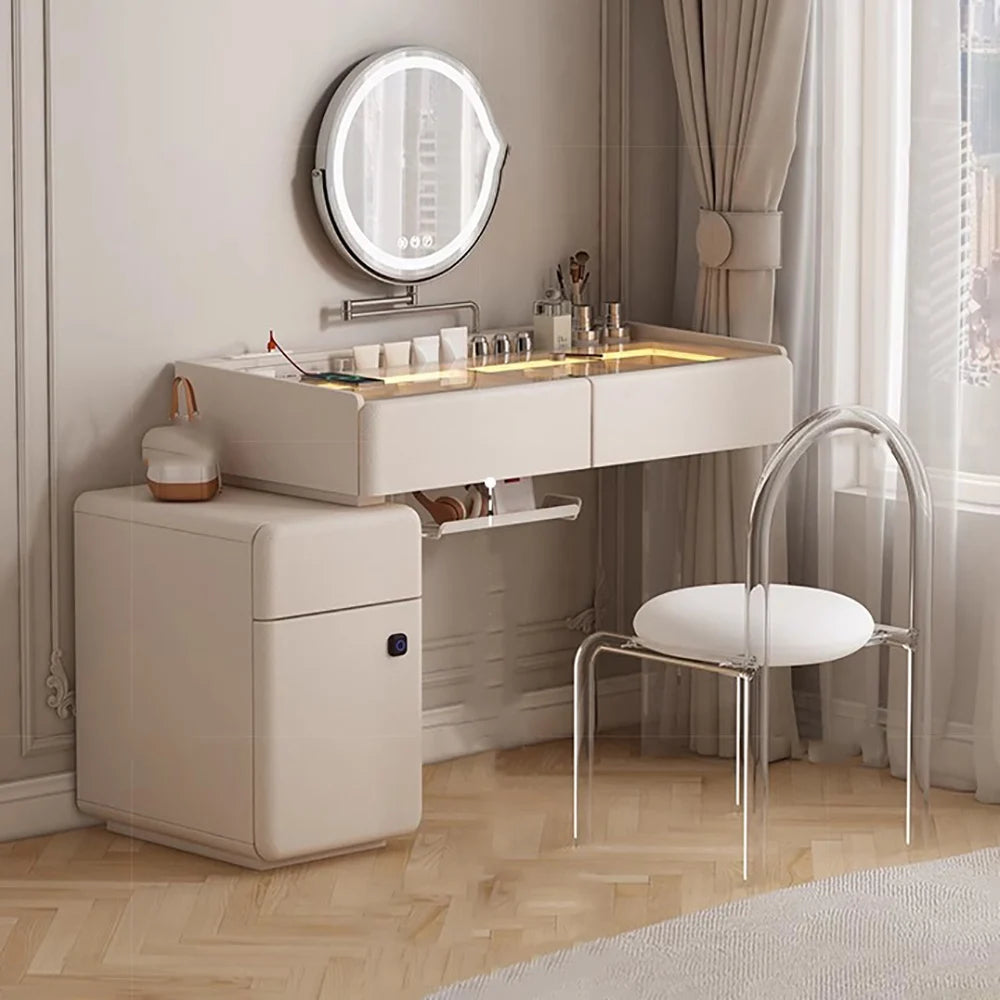 Makeup Dressing Vanity Table Accessories Storage Modern Vanity Table Bedroom Table De Maquillage Avec Miroir Bedroom Furniture