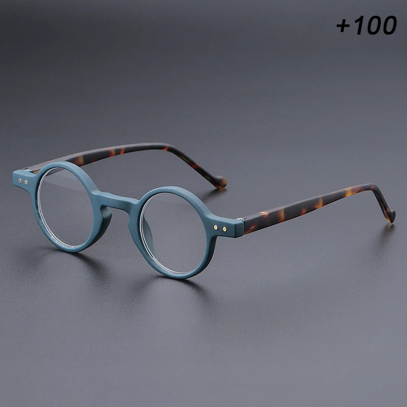 Men's and women's small round frame retro unique lightweight temples, suitable for daily office reading and shopping use