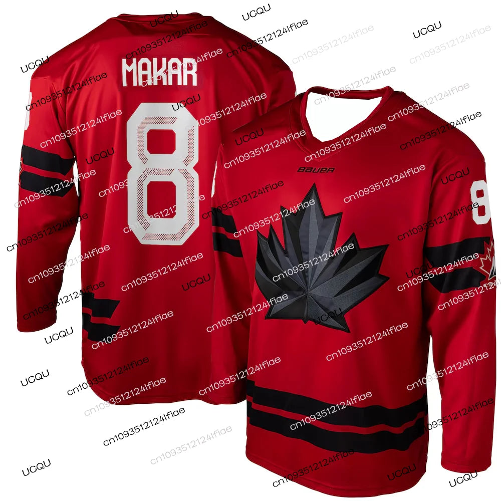 2026 Canada Ice Hockey New Jersey, McDavid Fan Special Edition Ice Hockey Jersey Set Men's Long-Sleeve Athletic Jersey