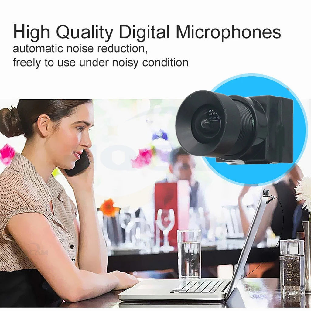 Center camera eye Middle-Screen Webcam 4K 8MP1080p Plug & Play USB Webcam Optimized for Creating a Better Connection in Calls