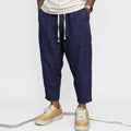 New Linen Pants Man Summer Casual Pants for Men Gym Man Baggy Pant Beach Loose Hawaiian Pant Lightweight Men's Cotton Work Pants