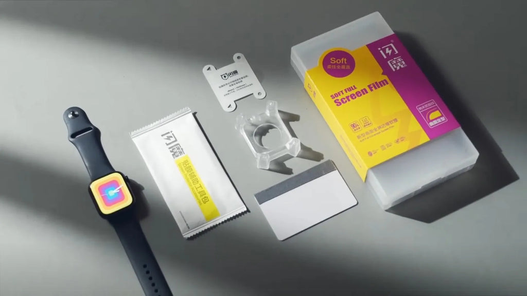SmartDevil Full Glue Soft Film for iWatch 8 7 41mm 45mm SE 6 5 4 44mm 40mm iWatch Screen Protector HD Easy to Install