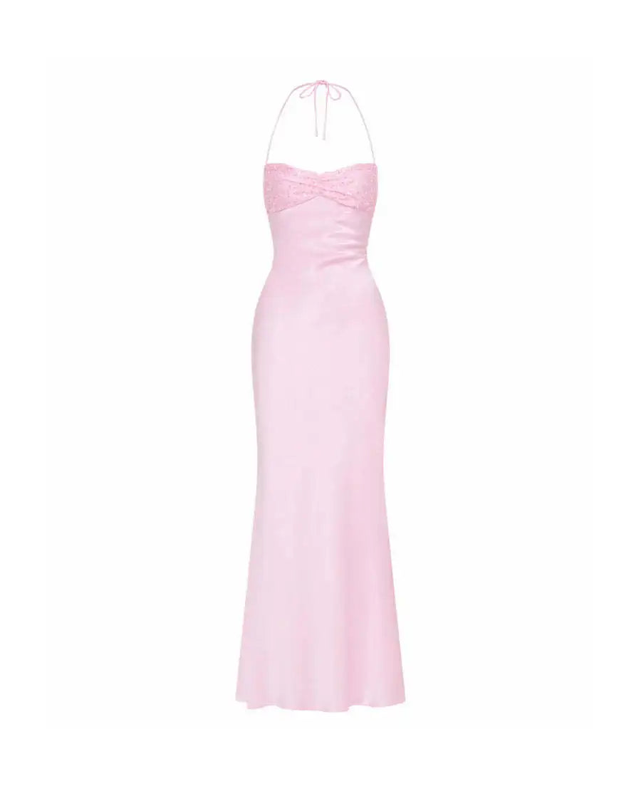 Dresses 2025 Woman Sexy Tube Top Sequin Vestidos Solid Color Backless Strappy Hip Evening Dress Temperament Elegant Simple Style