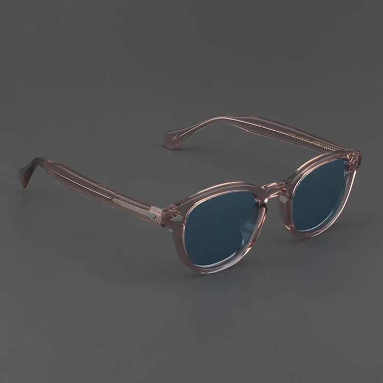 Johnny Depp Sunglasses Man Polarized Sun Glasses Luxury Brand Vintage Acetate Frame Blue Night Vision Goggles Woman