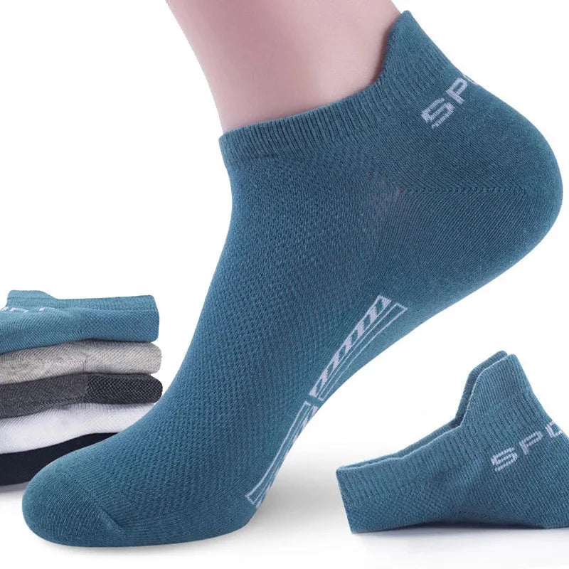 10pcs=5 Pairs Comfort Cotton Men's Socks High Quality Sport Breathable Summer Autumn Socks Long Sock For Mens Calcetines Sokken