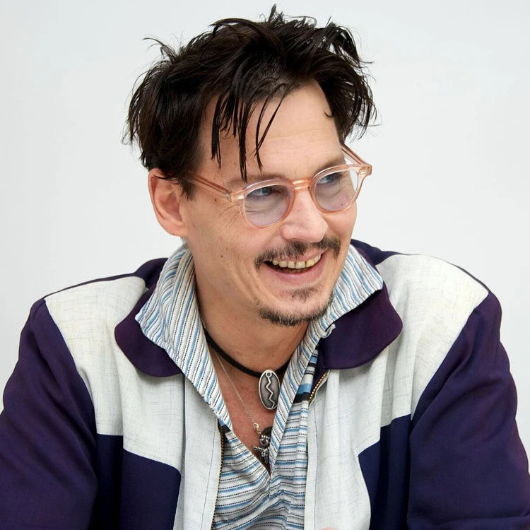 Johnny Depp Sunglasses Man Polarized Sun Glasses Luxury Brand Vintage Acetate Frame Blue Night Vision Goggles Woman