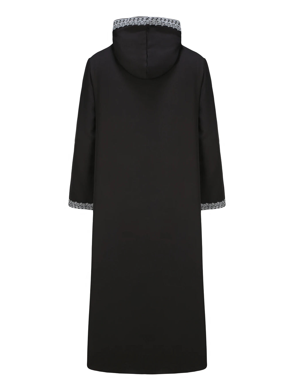 New Moroccan thobe long-sleeved embroidered hood design Muslim man abaya Islamic loose man