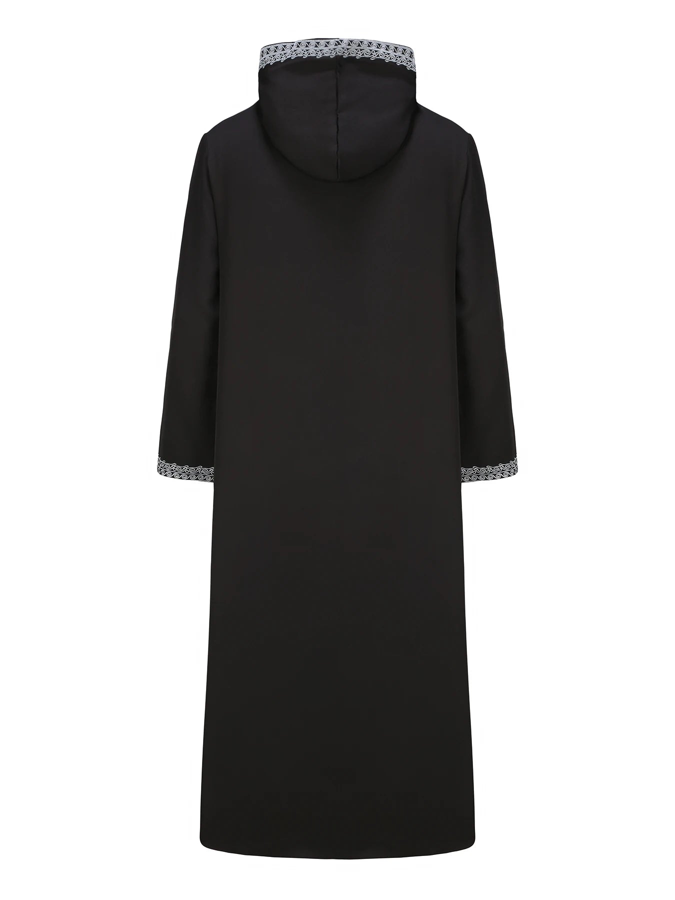 New Moroccan thobe long-sleeved embroidered hood design Muslim man abaya Islamic loose man