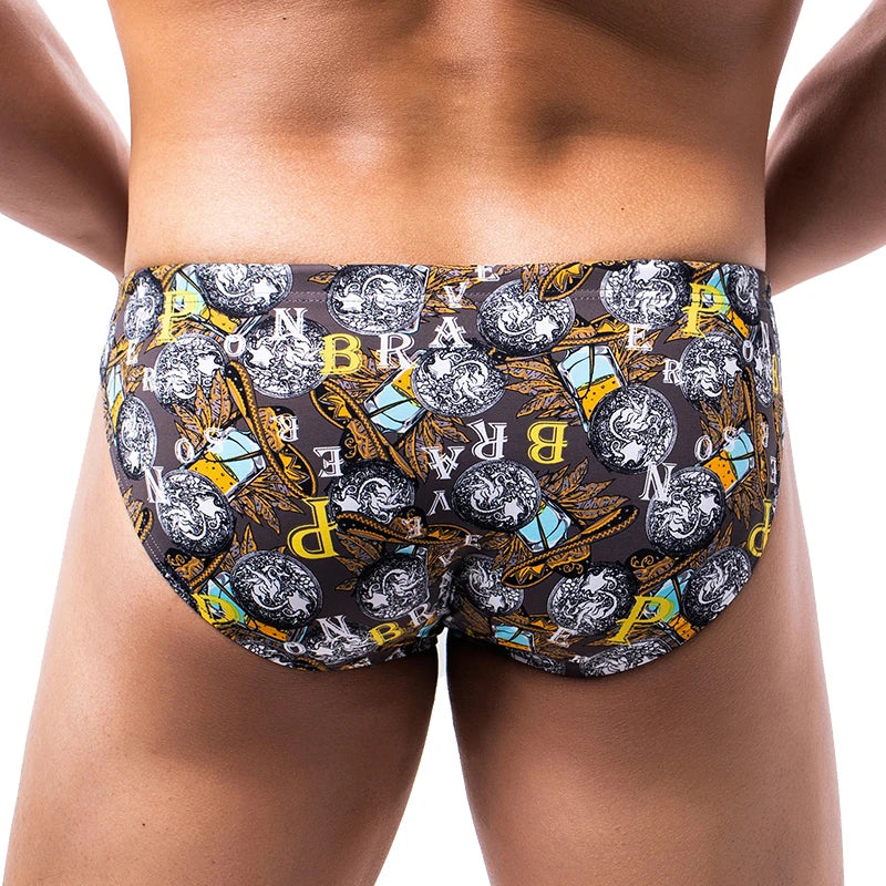 New Board Shorts Swimsuit Sexy Swimwear Men Briefs Swimming Trunks for Bathing Suit Men Beachwear