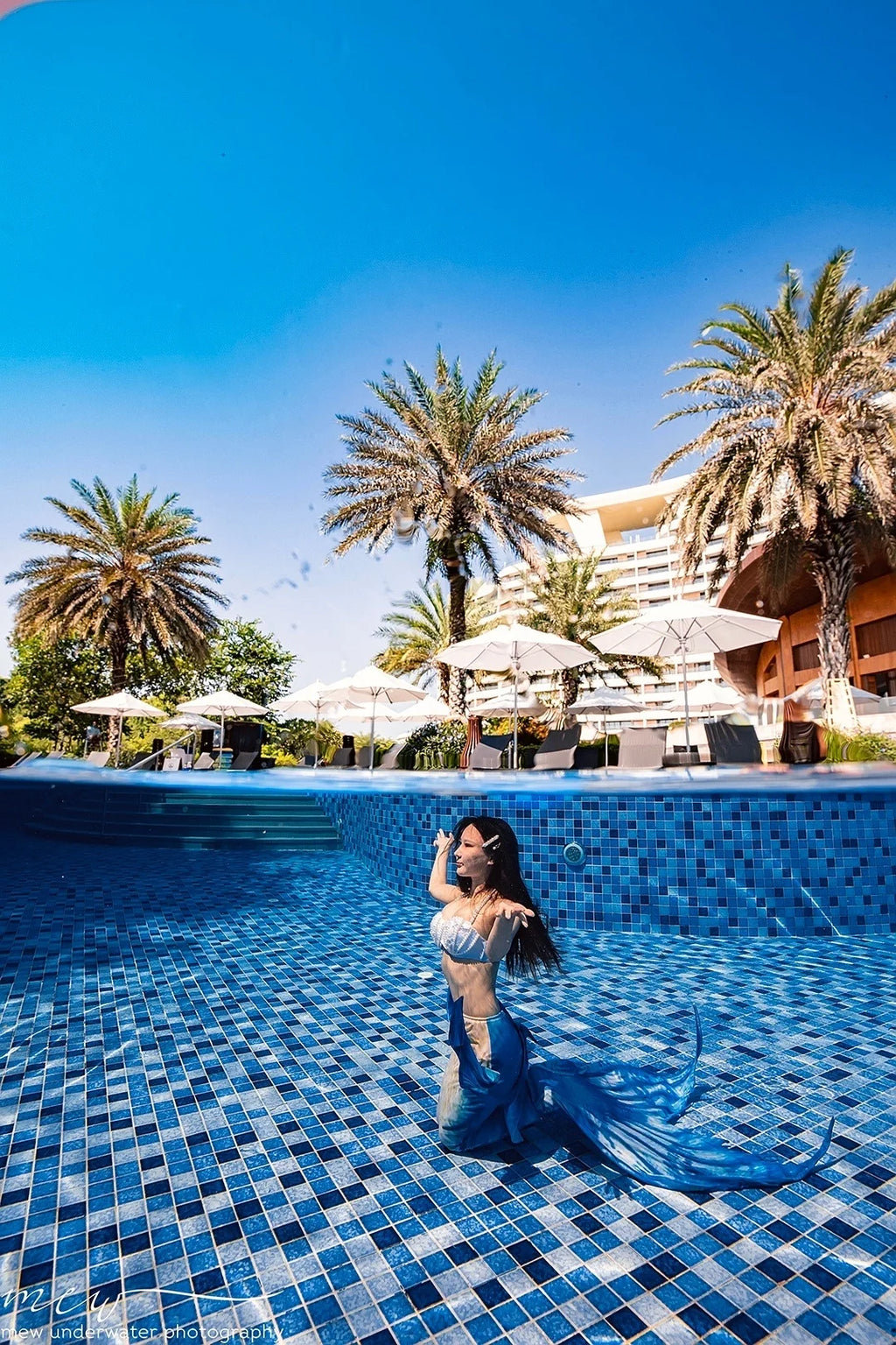 RM Mermaid Sequin Corset Bikini Swimsuit Free Diving Performance Oceanarium Electro Festival Bra Bar Cos Costumes