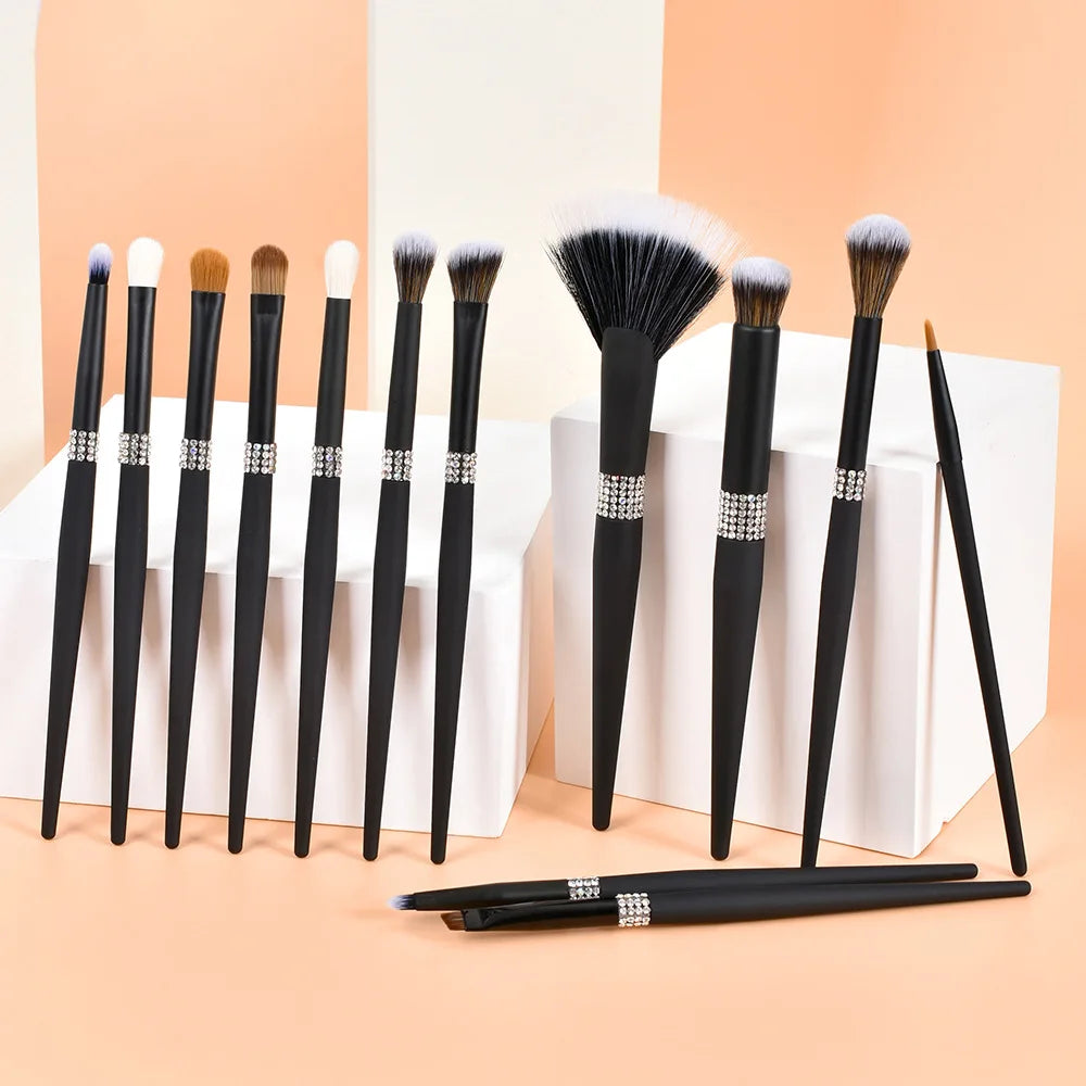 Purple Pink Makeup Brushes Set Synthetic Hair Vegan Brush 8 Pcs Beauty Tool For Foundation Eye Shadows Blending Powder Cosmetic