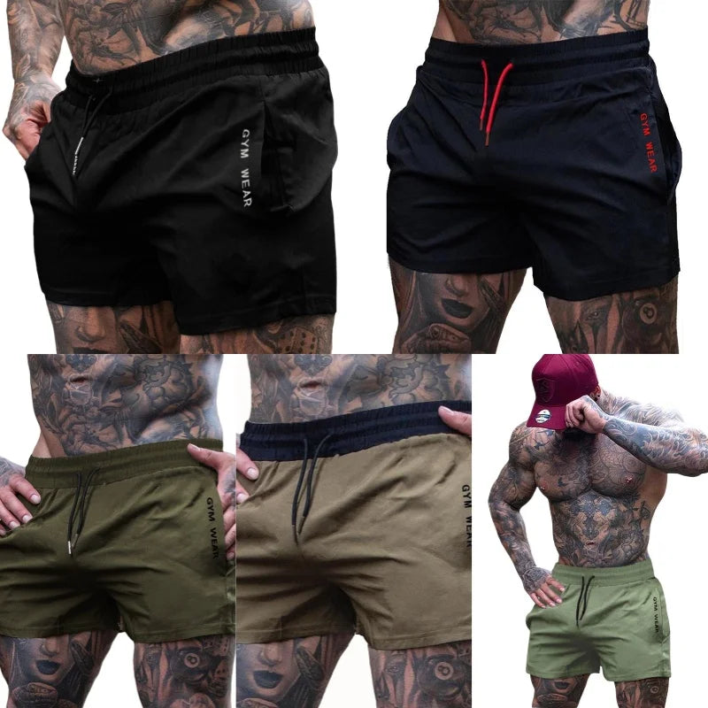 Summer Men Casual Gym Shorts Quick Dry Running Shorts Man Fitness Basketball Shorts Training Sport Beach Shorts Man Clothing 3XL