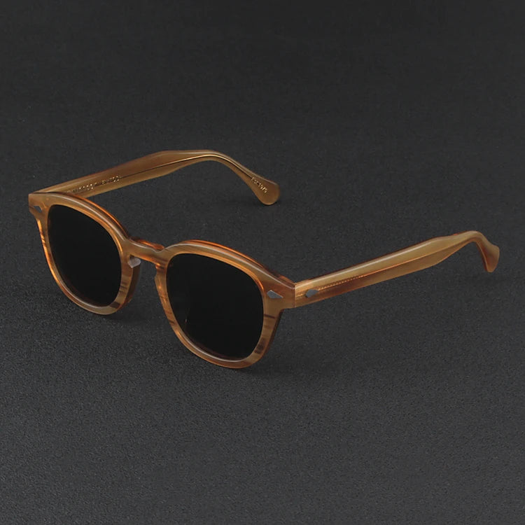Johnny Depp Sunglasses Man Polarized Sun Glasses Luxury Brand Vintage Acetate Frame Blue Night Vision Goggles Woman