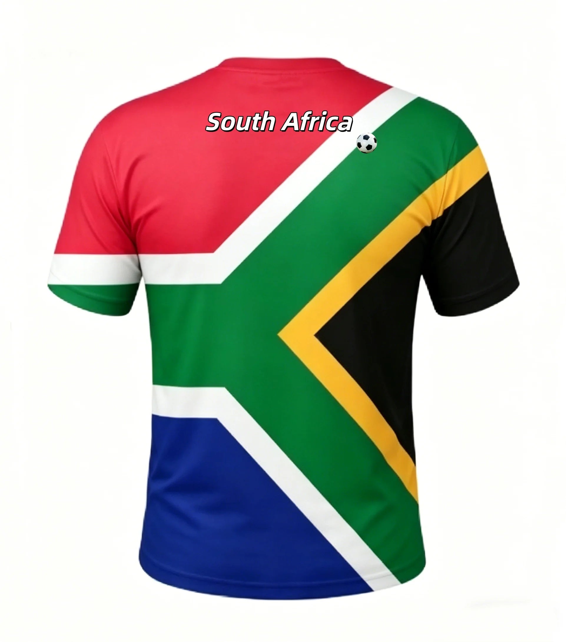 South Africa Football T Shirts Summer Fashion Short Sleeve South Africa Flag 3D Printed T-shirts Casual O Neck Loose Mens Tees