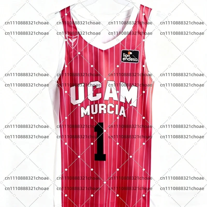 2026 New Spanish Basketball Jersey UCAM Murcia Basketball Game Fan Special Jersey Kit Basketball Quick Dry Sports Vest Beachwear