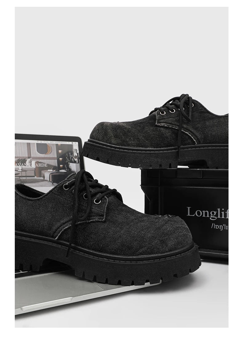 Men's shoes new four seasons versatile casual non-slip wear-resistant comfort outdoor shoes youth fashion thick sole tide shoes