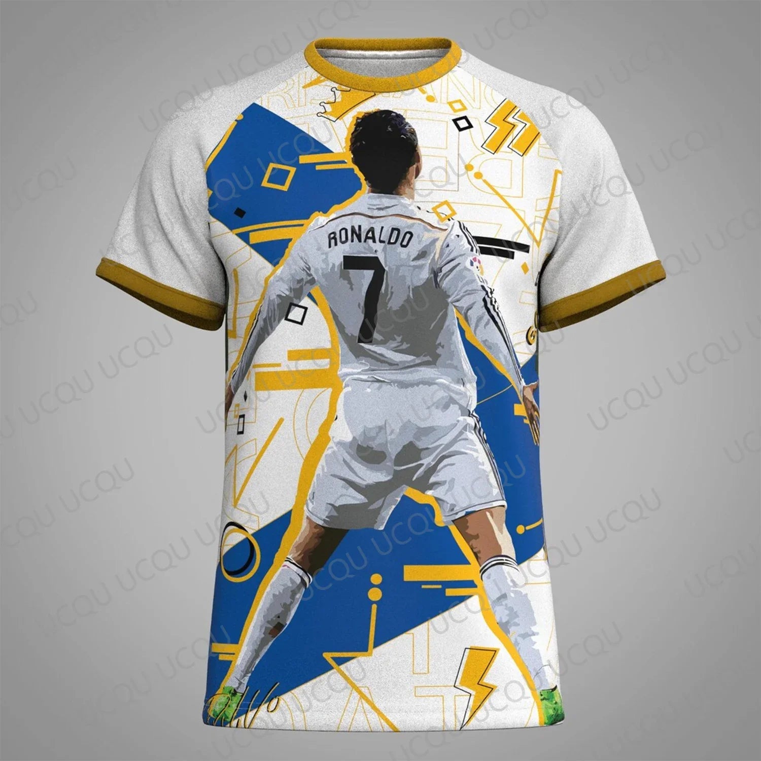 Ronaldo 7 Soccer Kit Fan T Shirt Father Son Matching Clothes Family Look 3D Print Boys Mens Football Tops Parent Child Outfit