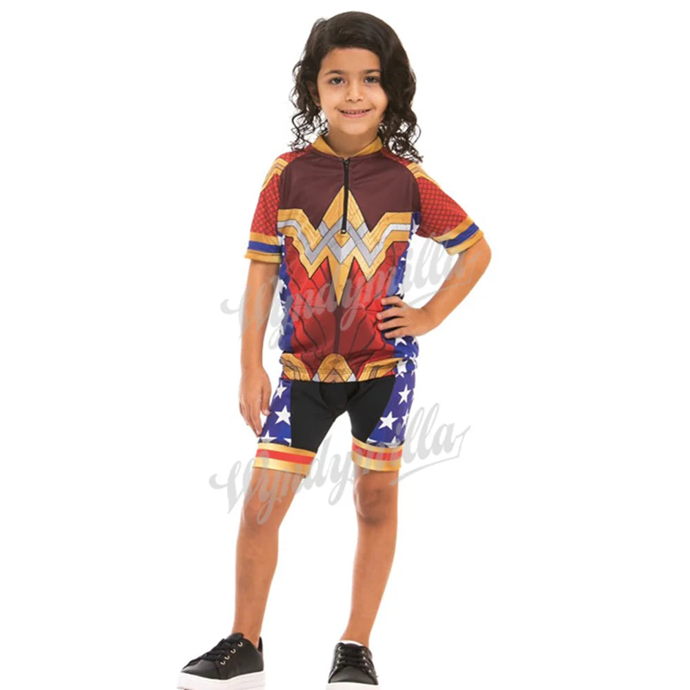 Kids Cycling Jersey Set Boys Summer Cycling Clothing MTB Ropa Ciclismo Child Bicycle Wear Sports Suit children's cycling clothes