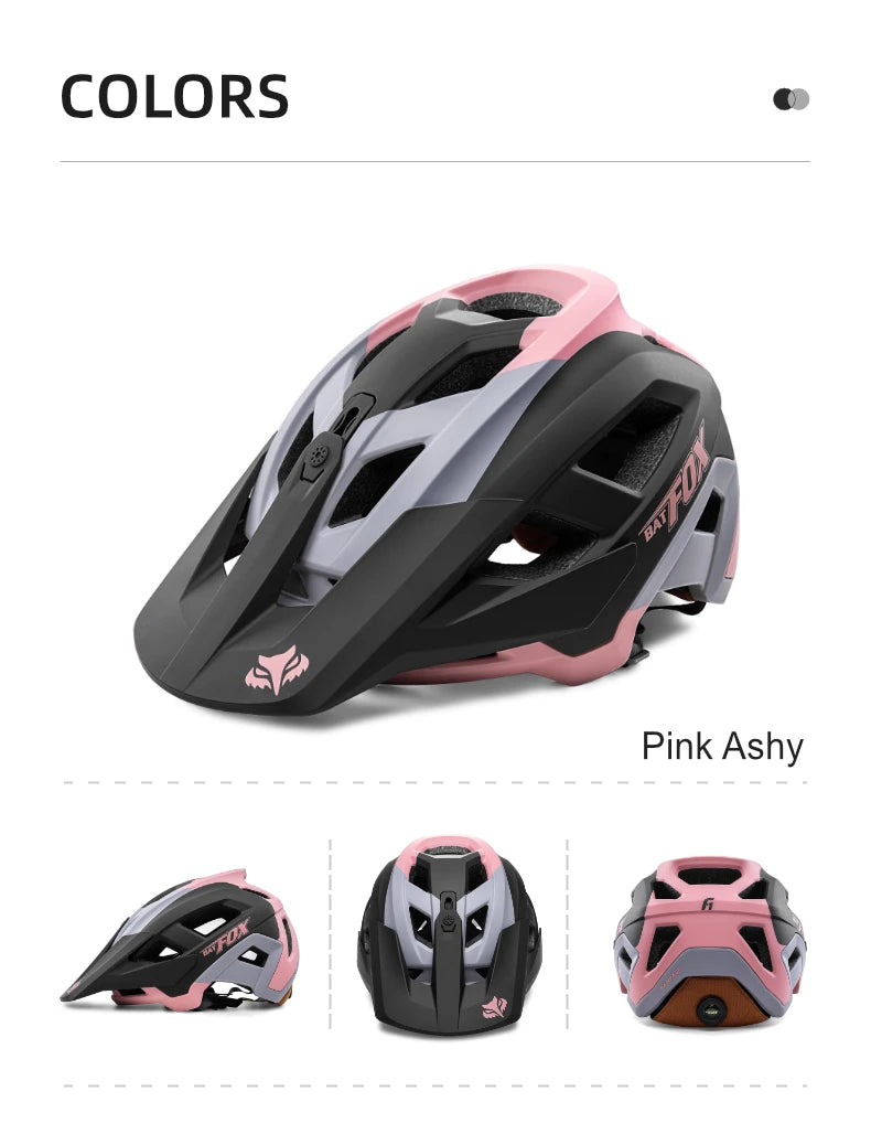 BATFOX 2025 New Mountain Bike Helmet Summer Colorful Cycling Helmet for Adults Youth Men and Women Speed Racing Bicycle Helmets