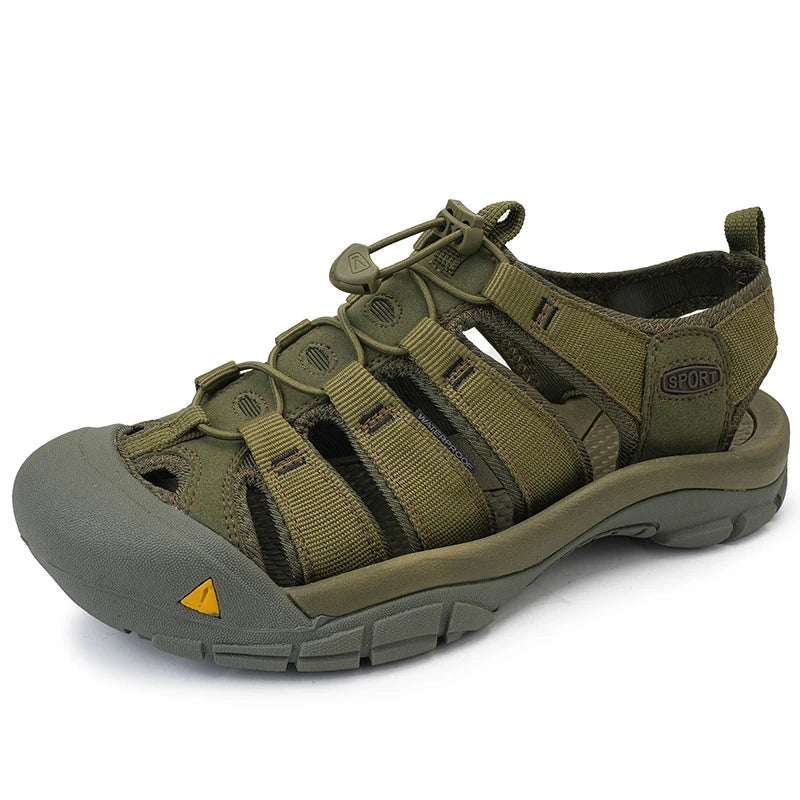 Fashion Men's Casual Mesh Outdoor Beach Sandals Light Breathable Shoe for Men Anti-slip Waterproof Sandal Man Comfortable Shoes