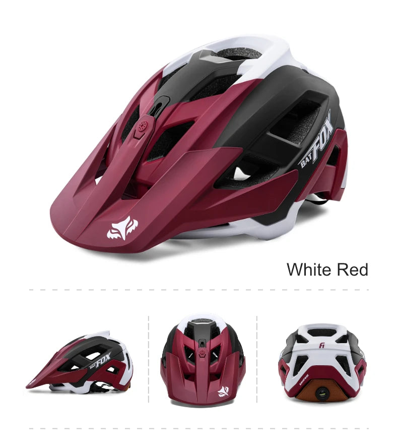 BATFOX 2025 New Mountain Bike Helmet Summer Colorful Cycling Helmet for Adults Youth Men and Women Speed Racing Bicycle Helmets