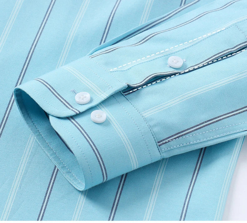 Oversize Long Sleeve Casual Shirts For Man 11XL For 150KGS 100% Cotton Oxford Plaid Business Blouse Daily Top Clothing New Style