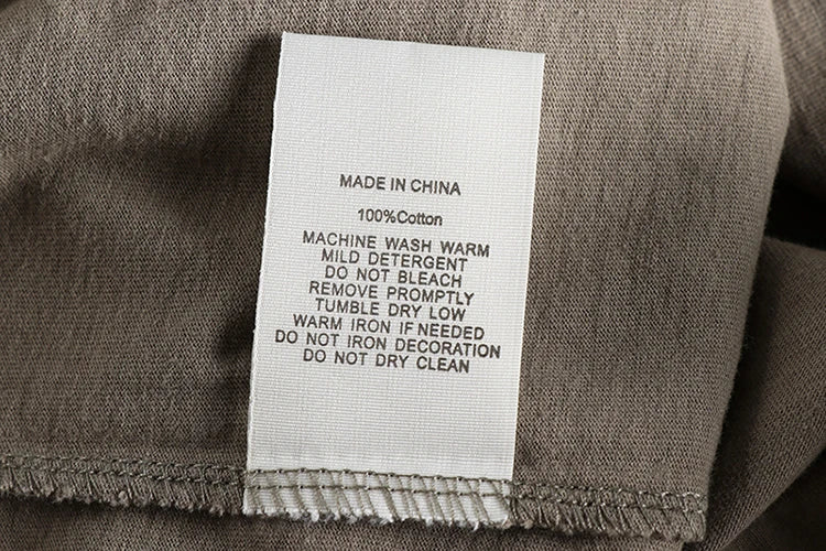 Summer new wash matte comfortable short sleeve t-shirt men's rhinoceros Vintage Print versatile youth fashion casual half sleeve
